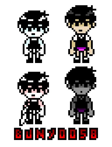 Omori fanmade overworld sprites : r/OMORI