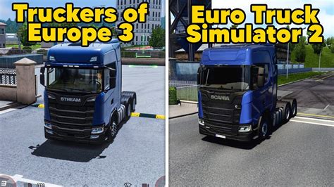 Euro Truck Simulator 2 (PC) vs Truckers of Europe 3 (Android/iOS) - YouTube