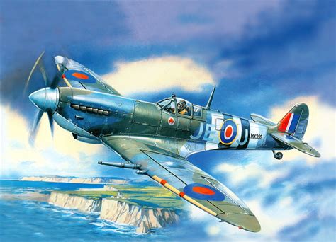 Supermarine Spitfire Mk.9 | Airplane painting, Aircraft painting ...