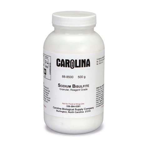 Sodium Bisulfite, Granular, chemicals, Reagent Grade, 500 g | Carolina Biological Supply