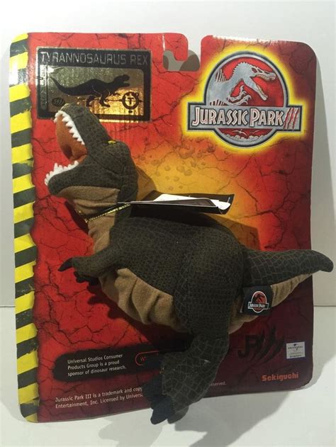 Y ou are bidding on a Jurassic Park 3 T-Rex plush dinosaur toy from the Universal Studios in ...