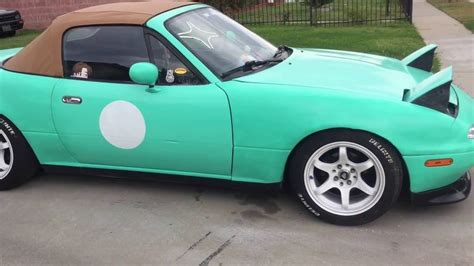 MIATA GOT A NEW PAINT JOB!!!! - YouTube