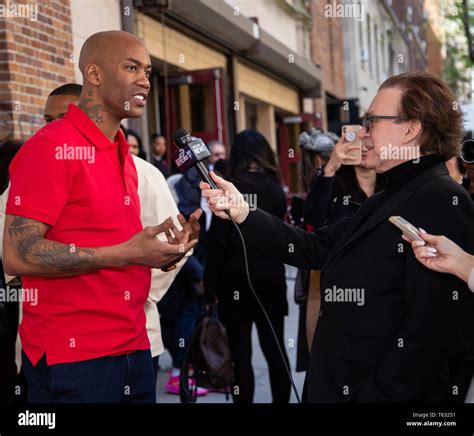 Manhattan, New York/USA - April 27, 2019: Red Carpet before premiere ...