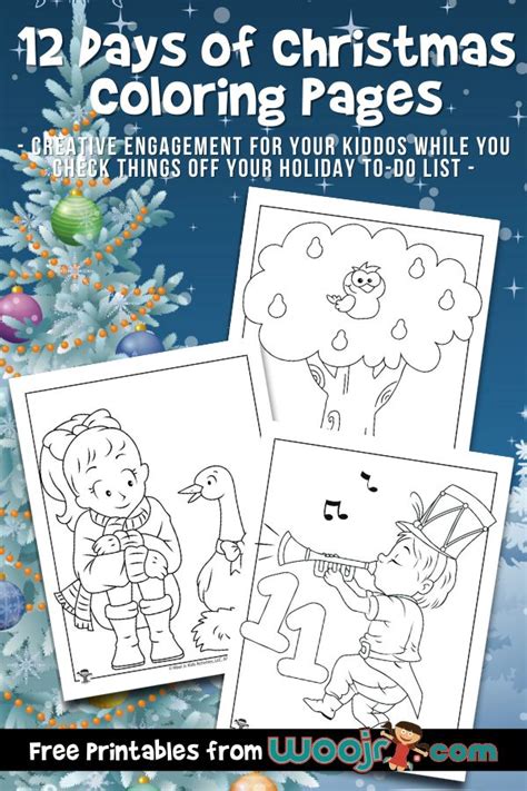 12 Days of Christmas Coloring Pages | Woo! Jr. Kids Activities : Children's Publishing ...