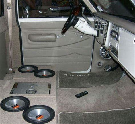 Stylish Chevy Truck Interior with Music Setup