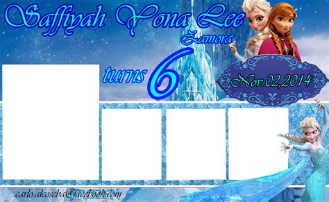 Frozen Birthday Tarpaulin Lay-out by carlo1official on DeviantArt | Tarpaulin design, Birthday ...