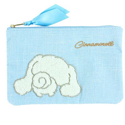 Buy Sanrio Cinnamoroll Tail Fuzzy Applique Flat Zipped Pouch at ARTBOX