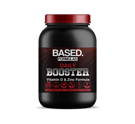 Daily Booster Supplement Bottle Label by ABDUL BASID on Dribbble