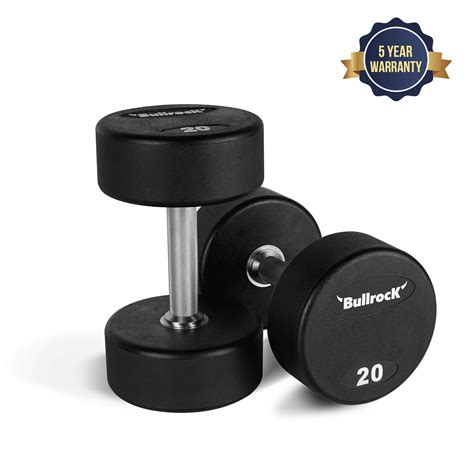 Round Urethane dumbbells | Premium Gym Dumbbells | BullrocK