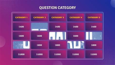 Free Jeopardy Game Presentation Template for Google Slides - SlideKit