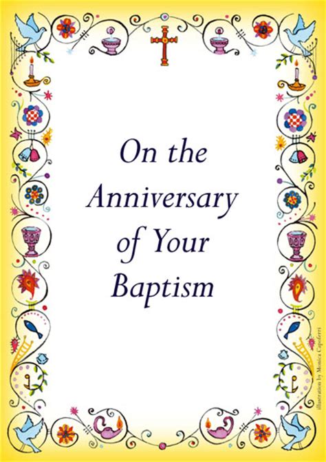 Anniversary of Baptism Card BC1 - Pack of 10