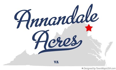 Map of Annandale Acres, VA, Virginia