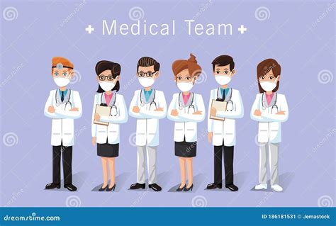 Medical Staff Workers Thank You Message Stock Vector - Illustration of healthy, professional ...