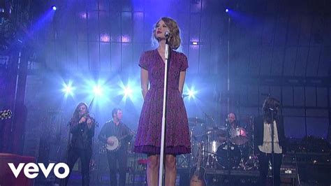 Taylor Swift - Love Story (Live on Letterman) - YouTube