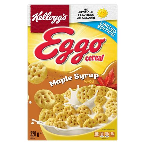 Amazon.com: Kellogg's Eggo Maple Syrup Cereal 320g/11.3 oz box ...