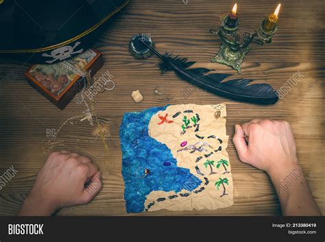 Crumpled Treasure Map Image & Photo (Free Trial) | Bigstock