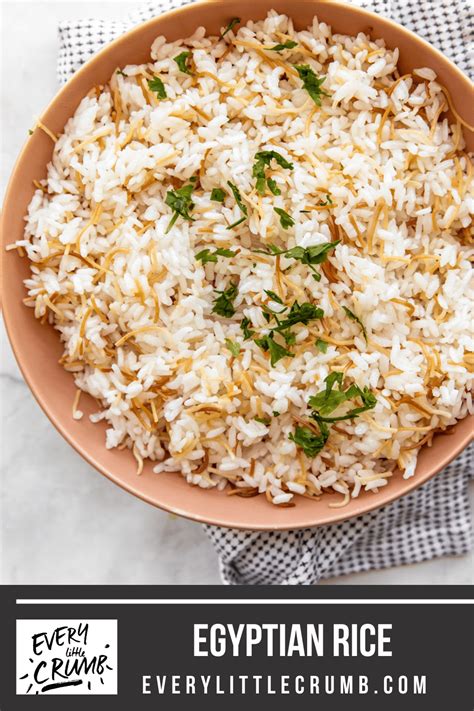 Egyptian Rice - Every Little Crumb foolproof method for fluffy rice- Every Little Crumb