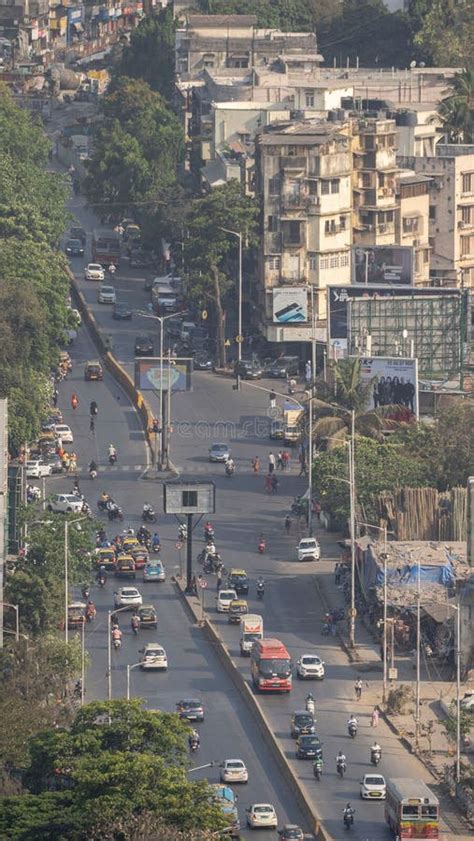 Aerial View of Cityscape Mumbai Surrounded by Buildings Editorial ...