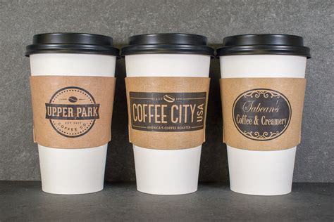 Cup Sleeves Branded - HotShot Coffee Sleeves