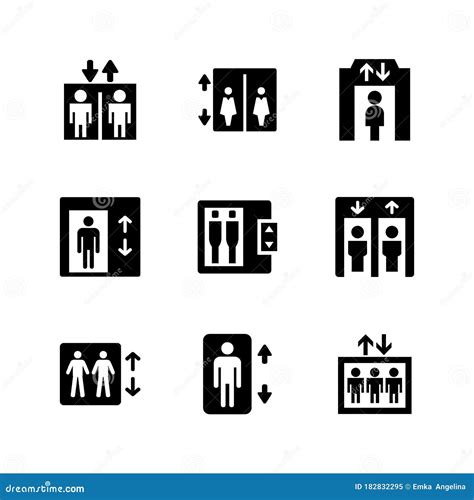 Elevator Icon or Logo Isolated Sign Symbol Vector Illustration Stock ...