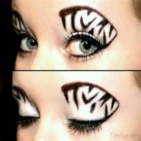 Beauty | Zebra makeup, Eye makeup, Tiger makeup