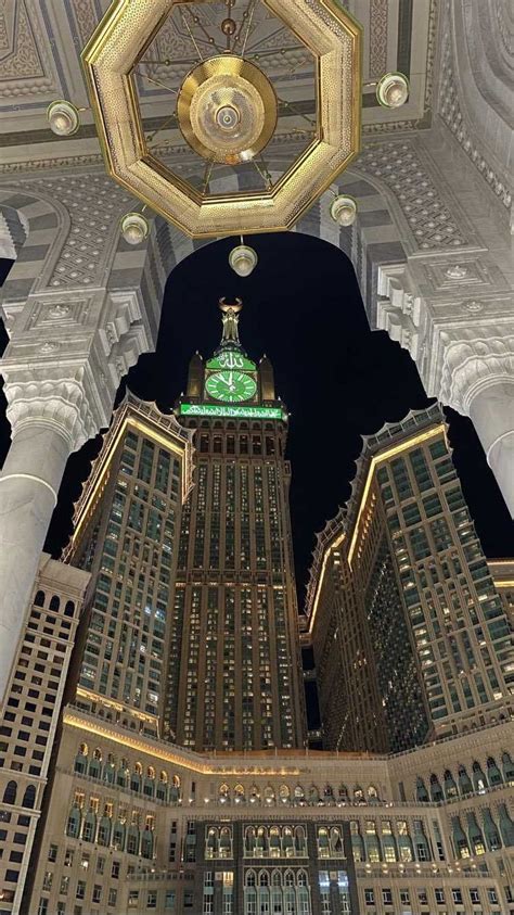 Mecca Clock Tower in the City at Night