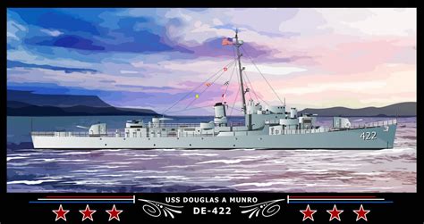 USS Douglas A Munro DE-422 Art Print – Navy Emporium