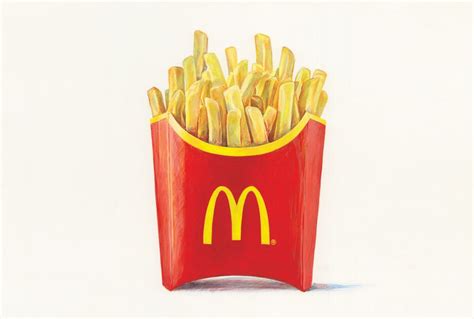 French Fries Colored Pencil Artwork, Color Pencil Drawing, Pencil Art ...