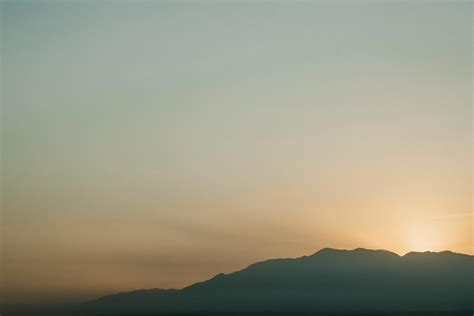 Silhouette of mountain during sunset 1901342 Stock Photo at Vecteezy