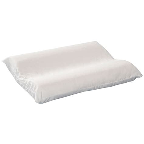 Contoured Foam Cervical Pillow Standard w White Cover