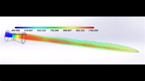 SolidWorks Flow Simulation: Shock Diamonds and Mach Disks - YouTube