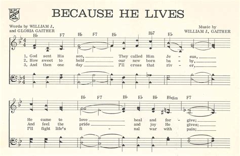 Because He Lives — Hymnology Archive