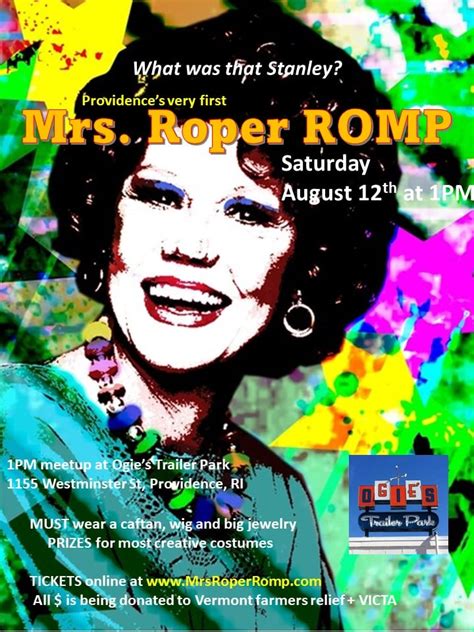 Party With 100 Mrs. Ropers This Saturday - Rhode Island Monthly