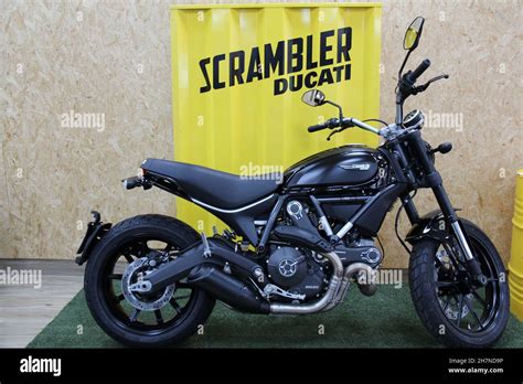 Ducati Scrambler motorcycle: Icon model, with custom paint in black ...