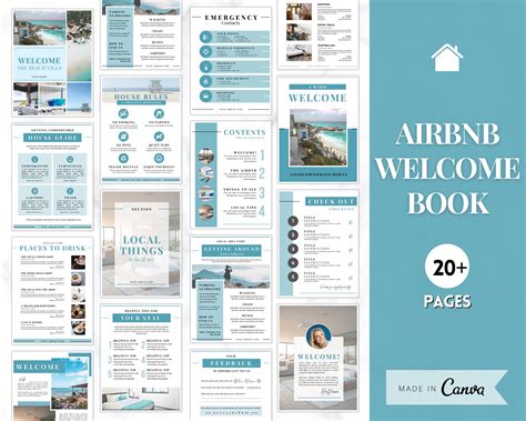 Christmas Canva Welcome book Christmas AIRBNB Welcome Packet Airbnb ...