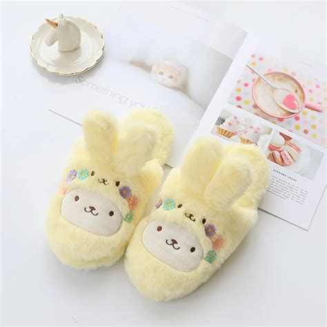 Indoor Cartoon Warm Women Slippers Japanese Anime Character Cute Animal ...