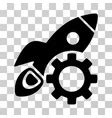 Rocket development icon Royalty Free Vector Image