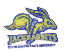 South Dakota State Jackrabbits logo Iron On Patch - Beyond Vision Mall