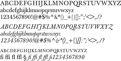 Typeface: Baskerville