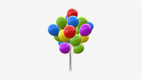 Round color balloons - Buy Royalty Free 3D model by HQ3DMOD ...