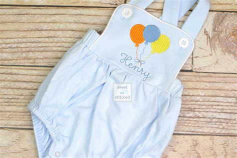 Monogrammed Baby Boy Birthday Romper Personalized Boys - Etsy