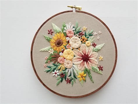 Floral Harvest Embroidery Pattern (PDF) – Jessica Long Embroidery