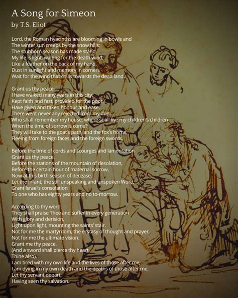 A Poem for Candlemas. A Song for Simeon by T.S. Eliot #Candlemas | Candlemas, Back of my hand, Songs