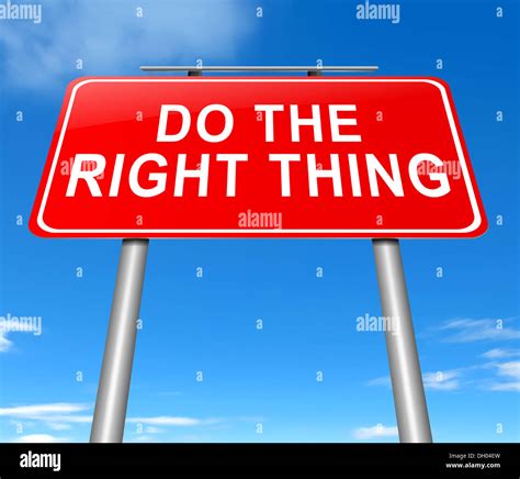 Do the right thing concept Stock Photo: 62083809 - Alamy