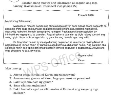 Sa Pagsulat Ng Talaarawan Mahalagang Pagkakasunod Sunod Ang Mga - Vrogue