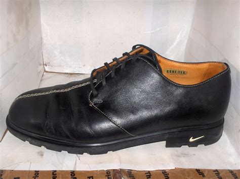 NIKE TIGER WOODS MENS BLACK LEATHER GOLF SHOES LAST MODEL SZ 9.5/43 W ...