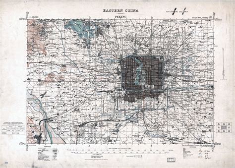 Large scale old topographical map of Beijing (Pekin) city region – 1926 | Vidiani.com | Maps of ...