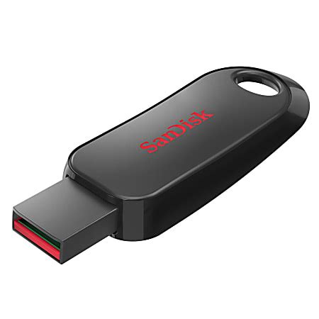 Sandisk Cruzer Snap USB Flash Drive 64GB Black - Office Depot