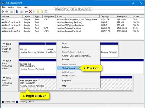 Shrink Volume or Partition in Windows 10 | Tutorials