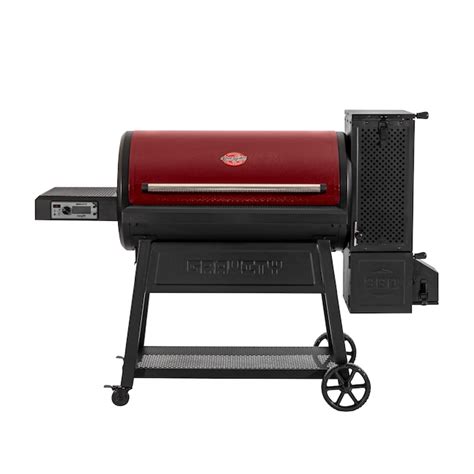 Char-Griller Gravity Fed 980 Charcoal Grill 38-in W Red Barrel Charcoal ...